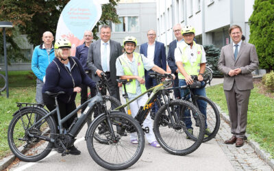 Klinikum Wels-Grieskirchen nimmt 25 Jobräder in Betrieb